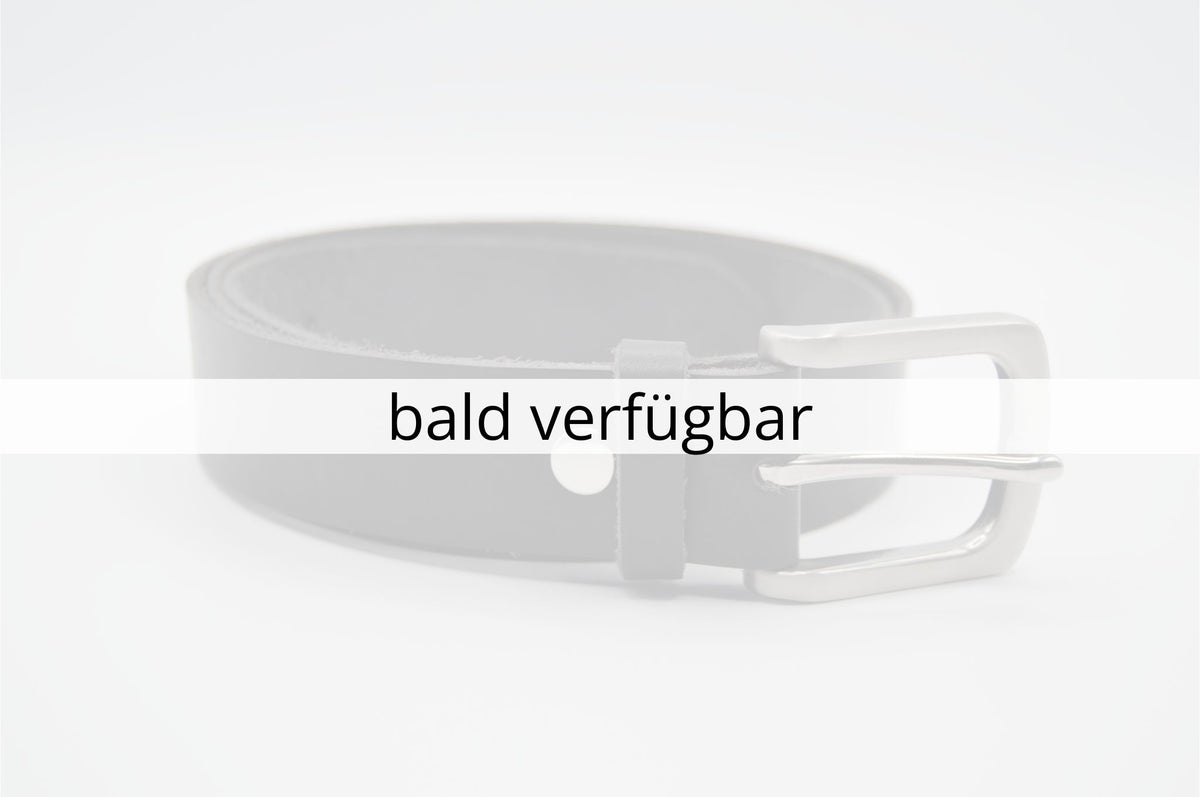 Ledergürtel mit Edelstahlschnalle | 3cm