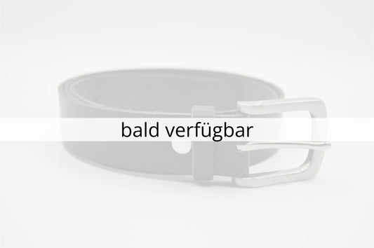 Ledergürtel mit Edelstahlschnalle | 3cm